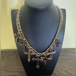 NWOT Free People Gothic Charm Necklace